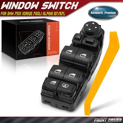 Front Left Window Switch w/12-Pin for BMW 740i 750i xDrive 760Li Alpina B7/B7L - Image 1 of 4