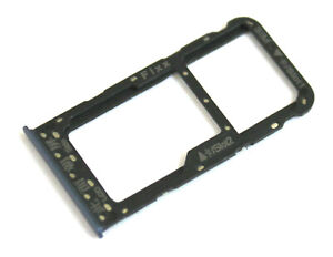 OEM HUAWEI P SMART FIG-LX1 REPLACEMENT BLUE MICRO SD SIM CARD HOLDER TRAY