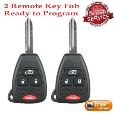 2 For 2005 2006 2007 Chrysler 300 300C 300M Keyless Entry Key Car Remote Fob - Image 1 of 4