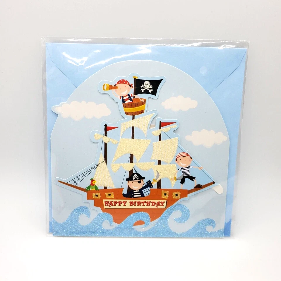 YOU PICK Large Blank Glittery BIRTHDAY Greeting Card Magi Design London NEW - Image 1 of 1