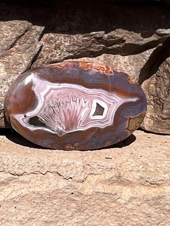 Purple Passion Agate Cabochon - Image 1 of 4