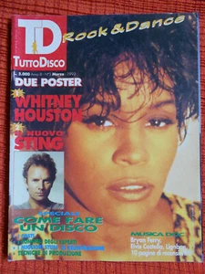 rivista TUTTO DISCO 3/1993 POSTER Sting Whitney Houston Ligabue Costello No cd - Picture 1 of 1