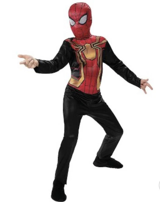 Jazwares Marvel SPIDER-MAN Integrated Suit Light-Up Child Costume Med 8-10