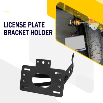 Motorcycle License Plate Relocation Bracket For Yamaha XV535/1100 Virago XV1100 Foto 1 de 4