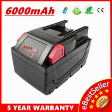 6.0Ah Replace For MILWAUKEE 28V M28 V28 Power Tool Battery 48-11-2830 W/LED TP