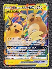 Pokémon TCG Raichu & Alolan Raichu Tag Team GX Unified Minds 54/236 Holo...