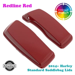 Redline Red standard Stretch Saddlebag Lid fit Harley Touring Street 14+ - Picture 1 of 5