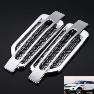Side Air Flow Vent Hole Cover Fender Intake Grille Duct Decor Sticker For BMW - Foto 1 di 8