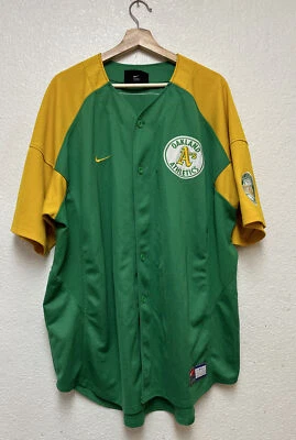 Vtg Reggie Jackson Oakland Athletics Nike Team  Jersey stitched Sz XXL read desc - Image 1 of 4