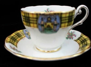Royal Standard BONNIE SCOTLAND Footed Cup & Saucer Bone China GREAT CONDITION - Picture 1 of 7