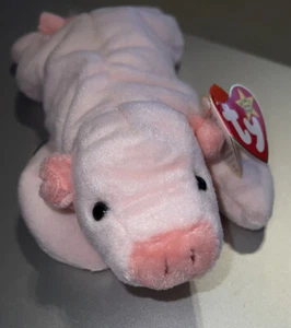 TY Beanie Baby Squealer The Pig New With Errors 1993. Retired New - Picture 1 of 12