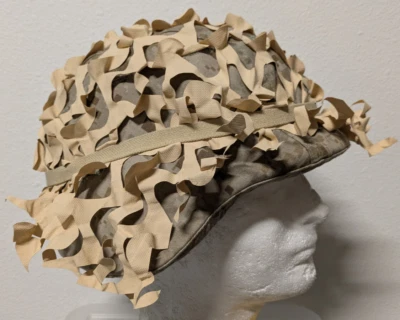 OIF/Fallujah US Military USMC Marine Lightweight Helmet Desert Scrim Cover PASGT - Image 1 of 4