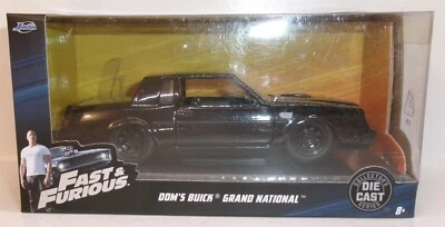 2018 JADA TOYS 1:32 FAST & FURIOUS  DOM'S BLACK 1987 BUICK GRAND NATIONAL - Image 1 of 4