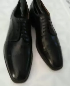 Johnston & Murphy Men's Leather Black Cap Toe Dress Shoes 11M US - Picture 1 of 11