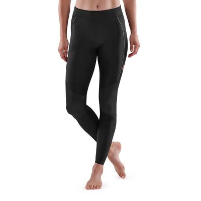 Skins Series-5 Womens Compression Long Tights (Black) | GREAT BARGAIN - Image 1 of 4