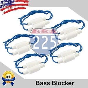 5 Pair 10% Bass Blocker Capacitors 133 uF 50 Volts 300 Hertz 4 Ohm Non-Polar Cap - Picture 1 of 1