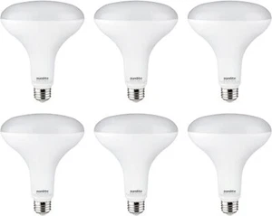 LED BR40 Reflector Light, 13W, 85W, 120V, 1150LM, E26, Dimmable, 6PK, 2700K - Picture 1 of 1