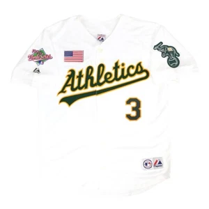 Harold Baines Oakland Athletics 1990 World Series Home White Men's Jersey - Picture 1 of 5