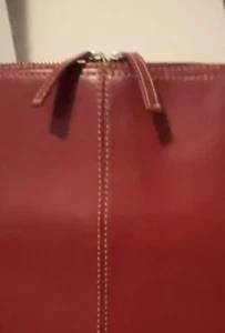 BORSA BORSA VINTAGE WILSON PELLE PELLE STUDIO PELLE ROSSA ATTACCATÉ - Foto 1 di 10