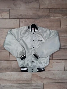 Westland Workers silber Vintage Satinbomberjacke Sarah bestickt klein - Bild 1 von 6
