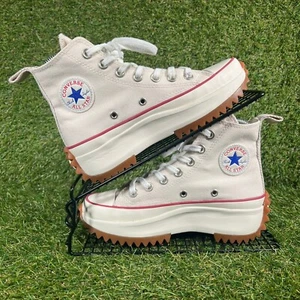 Converse Trainers Womens Size UK 3 Run Star Hike Beige Gum Sole Platform Shoes - Foto 1 di 8