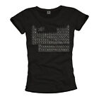 WOMENS SHIRT TABLE OF ELEMNENTS GIRL TEE Top Black
