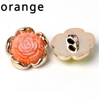 8X Botones de Flores Rosa Material Artesanal Hágalo Usted Mismo Chaqueta Abrigo Cárdigan Suéter Coser Decoración Foto 1 de 4