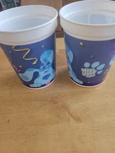 2 Vintage 1999 Hallmark Karten Viacom Kunststoff Blue's Clues Welpe Hund Becher Tasse - Bild 1 von 4