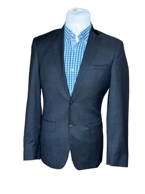 Nuevo Blazer Abrigo Deportivo 36R DKNY Mola Calce Ajustado Super 110's Reda 100% Lana Negro Foto 1 de 4