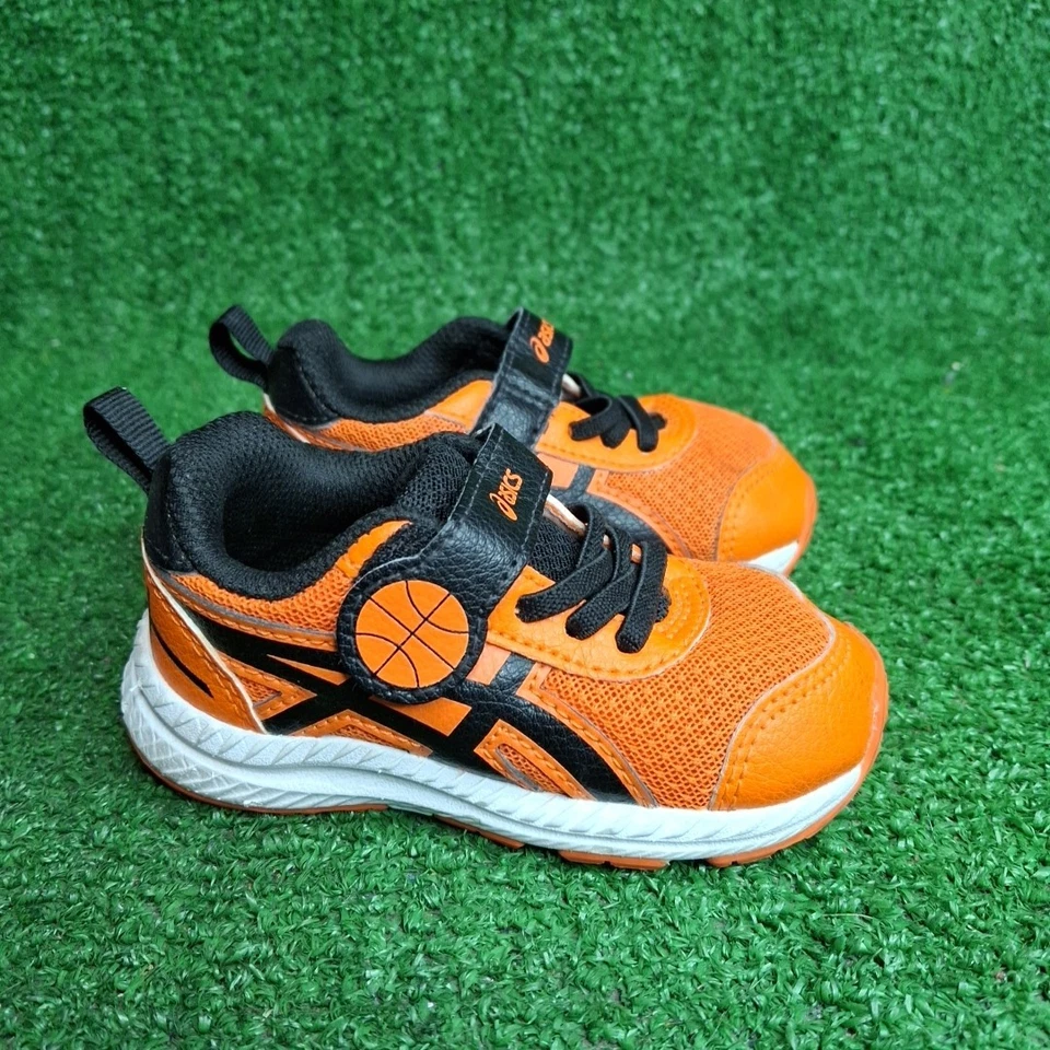 Zapatos para correr ASICS para niños naranja negro talla K 5 niño pequeño CONTENDEN 7º patio escolar Foto 1 de 4