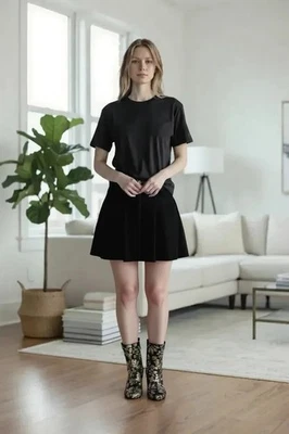 Botines para mujer Nanette Lepore adornados en negro y dorado Foto 1 de 4