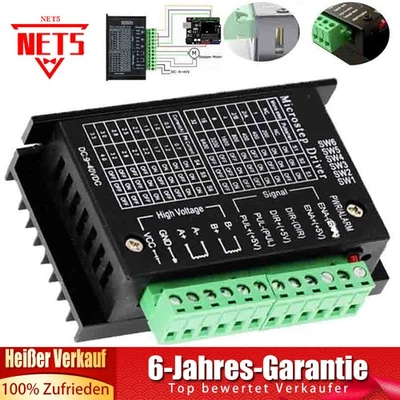 9V-42V DC TB6600 CNC 4A 2/4 Phase 42/57/86 Schrittmotortreiber-Controller Driver - Bild 1 von 4