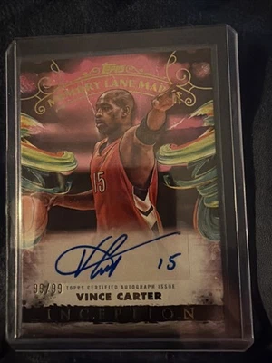 2024-25 Topps Inception Vince Carter Memory Lane Marks Rosa Automático # 99/99 Foto 1 de 2
