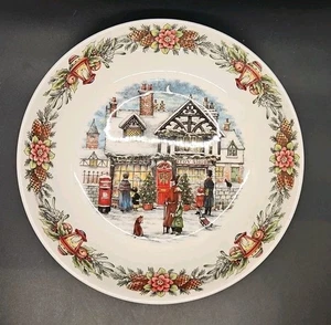 1 x Royal Stafford Weihnachtsdorf Pasta/Servierschale Spielzeugladen 22,5 cm Durchmesser - Bild 1 von 4