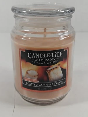 Nuevo tarro grande Candle Lite de 18 oz golosinas tostadas para fogata ** Edición limitada ** Foto 1 de 4
