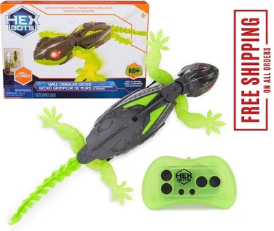 HEX BOTS Gecko Rastreador de Pared, Robot de Control Remoto Recargable Juguetes para Niños, Escaladas Foto 1 de 4