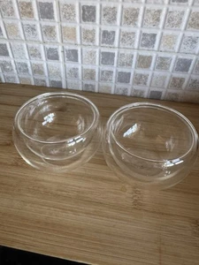 Amuse Bouche Glas Doppelwandig Mini Dip Schale 9cl 3oz-X2 NEU - Bild 1 von 6