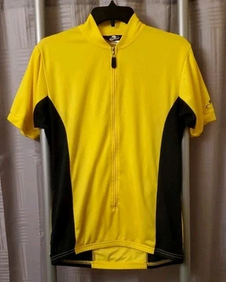 Camiseta de ciclismo Bellwether para hombre mediana 3/4 cremallera amarilla rendimiento bicicleta camisa Foto 1 de 4