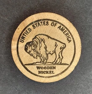 Vintage Wooden Nickel | Porthole Tavern Portland Oregon - Picture 1 of 5
