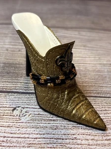 NFL New Orleans Saints Deko Sammlerstück High Heel grüner Schuh von Evergreen - Bild 1 von 8