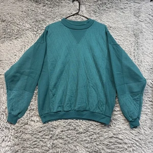 Maglione girocollo Kennington vintage in turchese | Taglia M/L - Foto 1 di 6