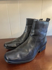 Rockport High Trend Toloni Stiefel Herren 8,5 Leder Elegant Freizeit K70048 Schwarz - Bild 1 von 9