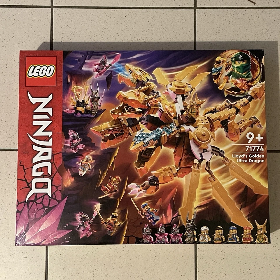 Lego 71774 Ninjago Lloyds Drago Ultraoro NUOVO IMBALLO ORIGINALE Oni Lloyd Golden Ultra Dragon - Immagine 1 di 4