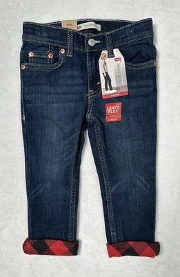 Pantalones de mezclilla Levi’s 512 ajustados talla 3T azules elásticos a cuadros con puños talla nuevos con etiquetas Foto 1 de 4
