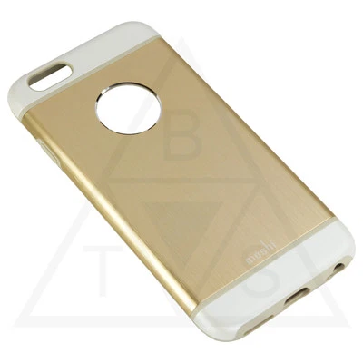 Funda metálica de aluminio Moshi Iglaze para iPhone 6 6s - Armadura dorada Foto 1 de 4