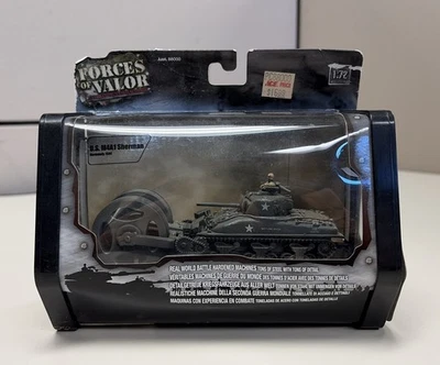 Forces of Valor 85024 WW2 US M4A1 Sherman Mine Sweeper Tank Diecast 1/72 - Image 1 of 4