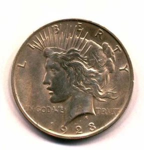 1923 Peace Dollar Circulated - Picture 1 of 2