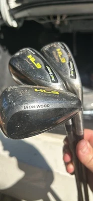 HLB Tour Edge Pro Launch SW,PW & 9 Iron New Grips Regular Flex Hybrid Irons - Image 1 of 4