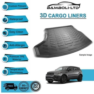 Fit for LAND ROVER EVOQUE 2011-2019, Rear Liner Rubber 3D Cargo Trunk Mat - Picture 1 of 4
