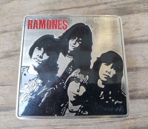 RAMONES PUNK BAND IMAGE PEWTER GÜRTELSCHNALLE: NEU, LIZENZIERT, SELTEN, VINTAGE 2006 - Bild 1 von 9